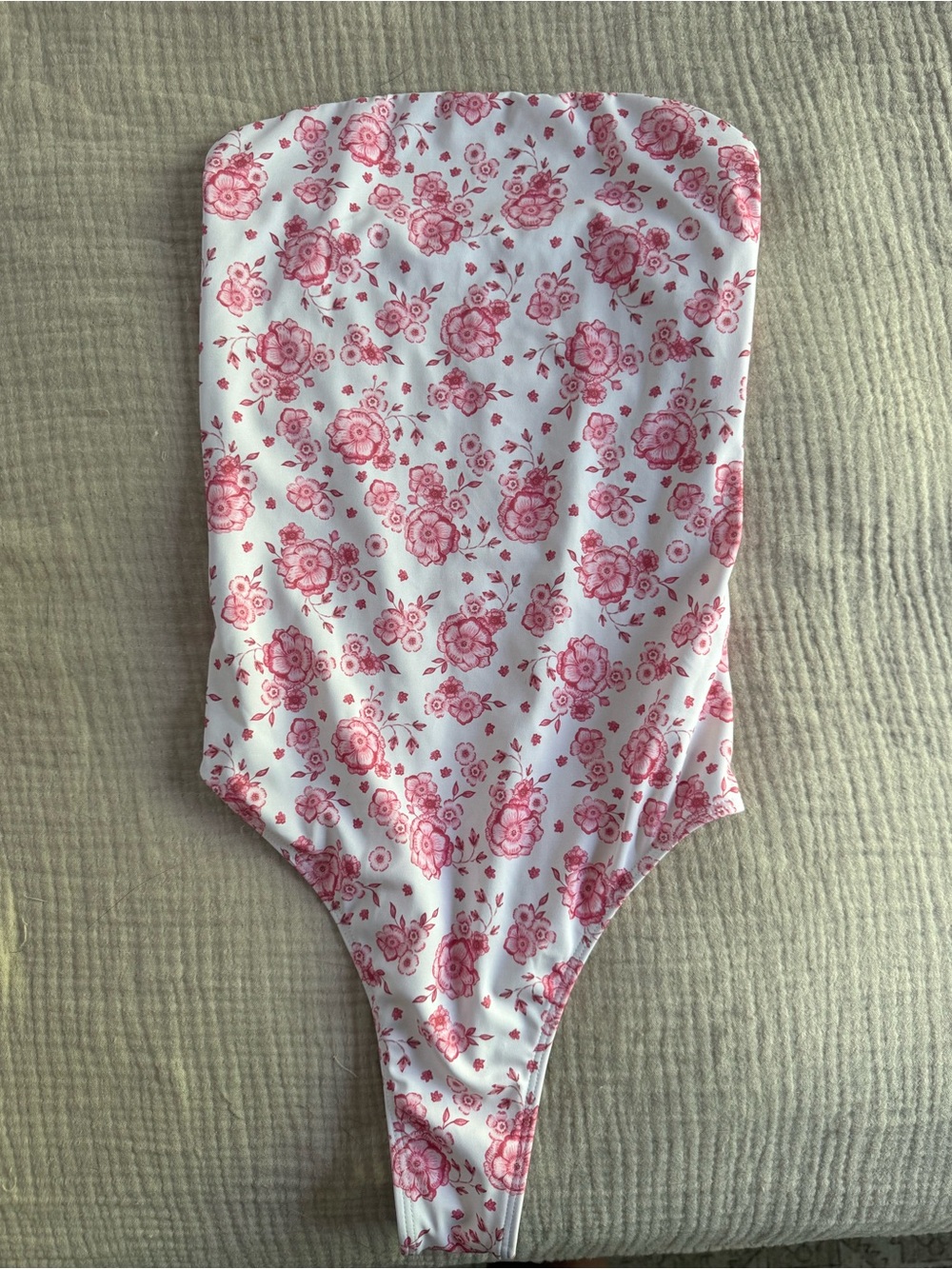 Elysiian Floral Strapless One Piece Swimsuit
